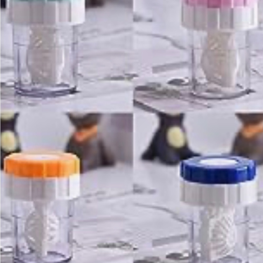 Contact lens cleaner.  NIP
Milisten

plastic
Compact

34 × 34 × 48 millimeters